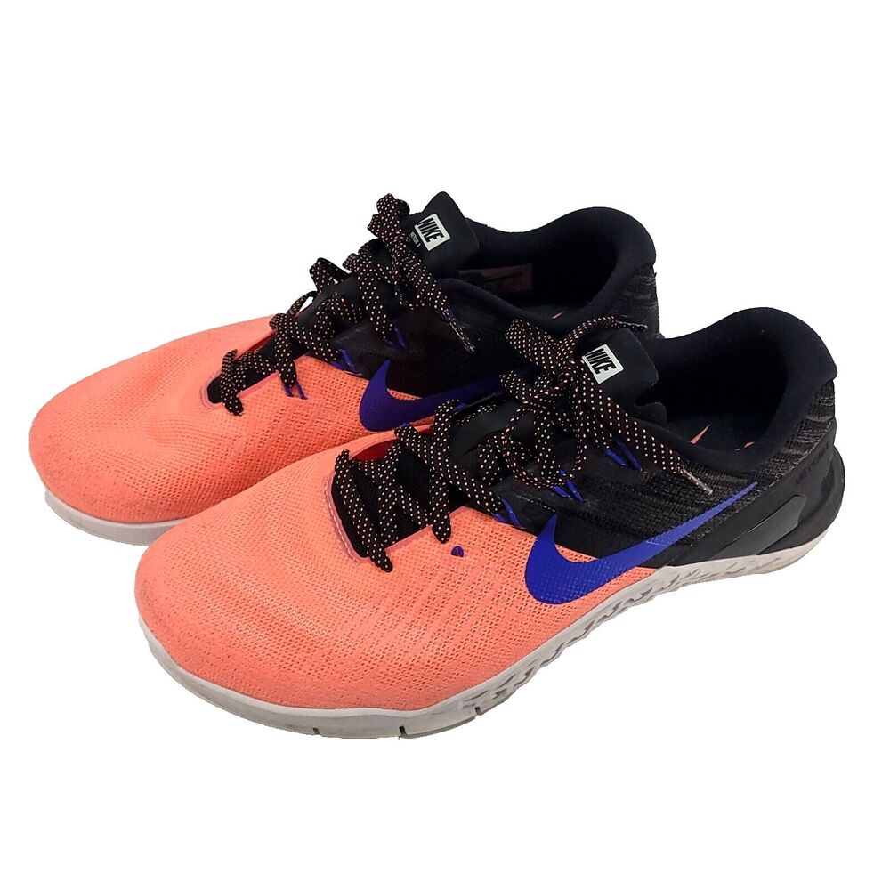 Nike Metcon 3 Cross Training/Running 849807-600 Shoes 10 pink Black Blue White - Picture 2 of 15
